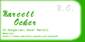 marcell ocker business card
